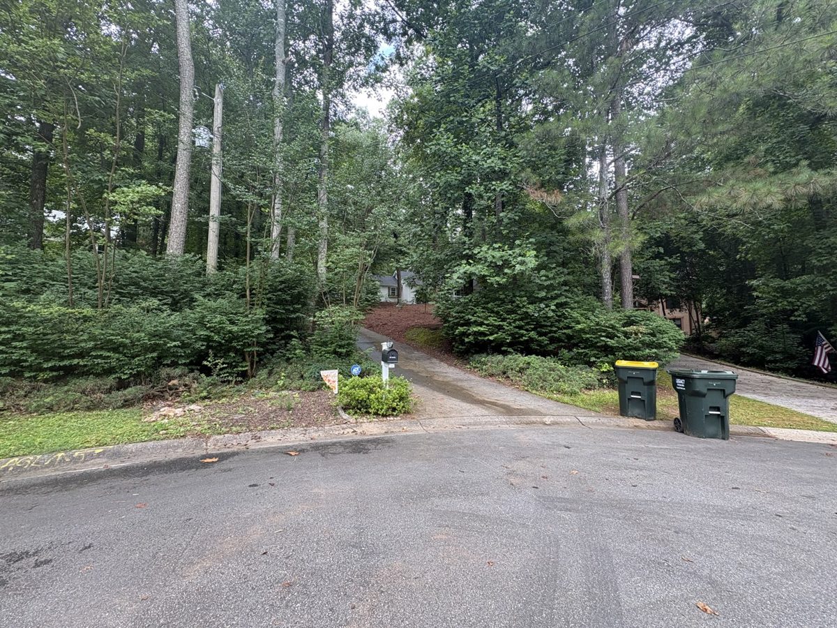 Driveway entrance — today