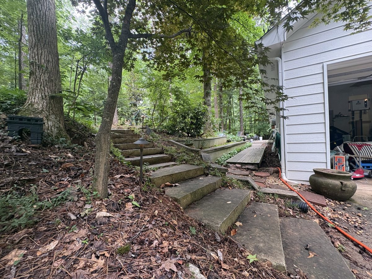 Stone steps — today